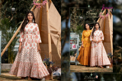 Psyna Phool Vol 4 Cotton Cambric Long Gown Kurti Style Collection Design 4001 to 4006 Series (4)