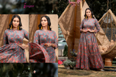 Psyna Phool Vol 4 Cotton Cambric Long Gown Kurti Style Collection Design 4001 to 4006 Series (5)