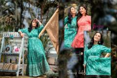 Psyna Phool Vol 4 Cotton Cambric Long Gown Kurti Style Collection Design 4001 to 4006 Series (9)