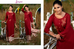 Psyna Plazzo House Vol 11 Rayon Slub Dyed Kurtis With Plazzo Design 11001 to 11010 1