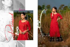 Psyna Plazzo House Vol 11 Rayon Slub Dyed Kurtis With Plazzo Design 11001 to 11010 4