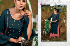 Psyna Plazzo House Vol 11 Rayon Slub Dyed Kurtis With Plazzo Design 11001 to 11010 5