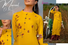 Psyna Plazzo House Vol 11 Rayon Slub Dyed Kurtis With Plazzo Design 11001 to 11010 7