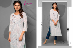 Psyna Poetry Cotton With Embroidery Kurti With Pant Design 2001 to 2008 3