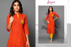 Psyna Poetry Cotton With Embroidery Kurti With Pant Design 2001 to 2008 5