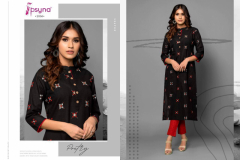 Psyna Poetry Cotton With Embroidery Kurti With Pant Design 2001 to 2008 8