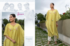 Psyna Poncho Kurti With Kaftan Pants Set Design 1001 to 1006 Series (7)