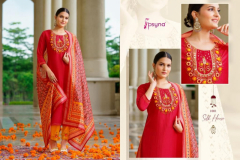 Psyna Silk House Kurti With Bottom & Dupatta Collection Design 1001 to 1006 Series (5)