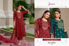 Psyna Silk India Festival Kurti With Bottom & Dupatta Collection Design 1001 to 1006 Series (5)