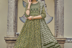 Radhika Lifestyle Blossom Vol 03 Cotton Print Anarkali Style Kurti With Bottom & Dupatta Design 3001 to 3008 Series (10)