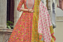 Radhika Lifestyle Blossom Vol 03 Cotton Print Anarkali Style Kurti With Bottom & Dupatta Design 3001 to 3008 Series (2)