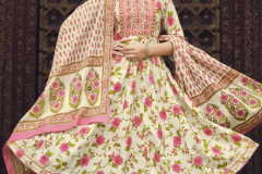 Radhika Lifestyle Blossom Vol 03 Cotton Print Anarkali Style Kurti With Bottom & Dupatta Design 3001 to 3008 Series (4)