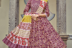 Radhika Lifestyle Blossom Vol 03 Cotton Print Anarkali Style Kurti With Bottom & Dupatta Design 3001 to 3008 Series (5)