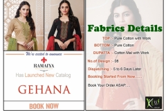 Ramaiya Kessi Fabrics Gehana Suit