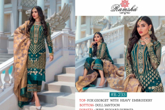 Ramsha Design R 231 Georgette With Heavy Embroidery Design 231 to 235 4