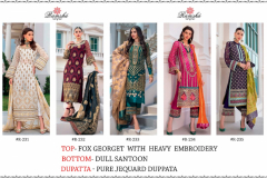 Ramsha Design R 231 Georgette With Heavy Embroidery Design 231 to 235