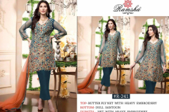 Ramsha Design R 238 Butterfly Net With Pakisthani Suits Design 238 to 241 5