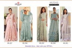 Ramsha Design R 257 Mushq Bridal Collection Pakisthani Suits Design 257 to 261