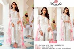 Ramsha Design R 269 Georgette Embroidery Pakisthani Suits Design 269 to 272 2