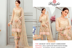 Ramsha Pakisthani Suits Fox Georgette Design 214 to 217 3