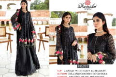 Ramsha Pakisthani Suits Fox Georgette Design 214 to 217 4