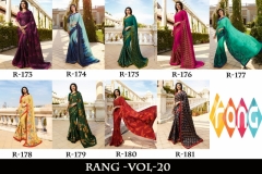 Rang Vol 20 White Rangoli Sarees 9