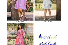 Rangjyot Rich Girl Cotton Malmal Cotton Printed Tunic Collection Design 1001 to 1007 Series (1)