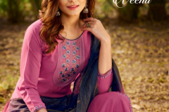 Rangjyot Veena Vol 1 Rayon Kurti With Pant & Dupatta Collection Design 1001 to 1008 Series (11)