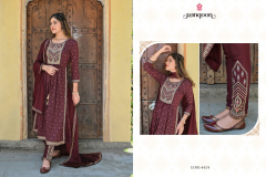 Rangoon Bandhej Naira Style Kurti With Bottom & Dupatta Collection Design 4421 to 4424 Series (21)