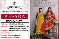 Rangoon By Kessi Fabrics Apsara Pure Viscose Jam Silk Design 2641 to 2646 10