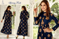 Rich Girl Vol-1 By Diksha Fashion Heavy Reyon Kurtis 11