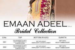 Rinaz Fashion Emaan Adeel Vol 02 Bridal Collection Design No. 3801 to 3806 4