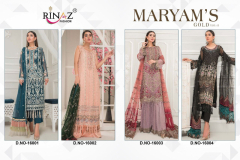 Rinaz Fashion Mariyam Gold Vol 15 Salwar Suit Design 16001 to 16004 Series (6)