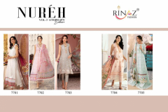 Rinaz Fashion Nureh Vol 3 Cambric Cottom Salwar Suit Design 7701 to 7705 Series (6)