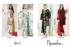 Rinaz Fashion Ramsha vol 2 Premium Collection Ramsha 1072 to 1075 series 3
