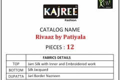 Rivaaz By Patiyala Kajree Fashion Suits 5