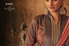 Romani Suit Divine Woollen Pashmina Suits Collection 1062-001 to 1062-010 Series (20)