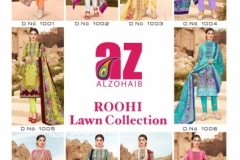 Roohi Lawn Collection Az Alzohaib 1001 to 1010 Series 5
