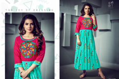 Rooi Fashion Season Gorgeous Long Gown Kurti 9