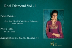 Rozi Diamond Vol 1 Vardan Designer 51018 F to 51018 I Series 3