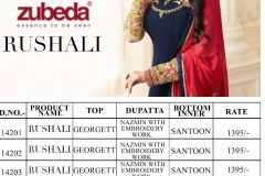 Rushali By Zubeda Georgette Suits 3
