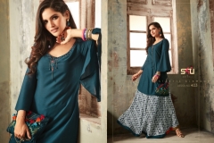 S4U By Shivali Blush Vol 4 Fancy Fabric Kurtis 1