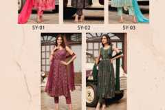 S4U Shyra Silk Floral Kurti With Pant & Dupatta Collection Design 01 to 05 Series (7)
