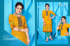 Saira Fashion Sunehri Heavy Rayon Slub Cotton Kurti Design 1001 to 1006 3