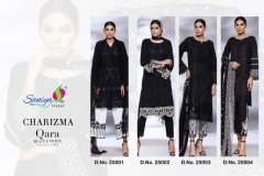 Saniya Trendz Charizma Qara Black & White Collection Design 25001 to 25004 3