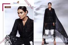Saniya Trendz Charizma Qara Black & White Collection Design 25001-25004 Series 2