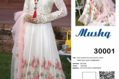 Saniya Trendz Mushq Pakisthani Suits Design 30001 to 30003 7