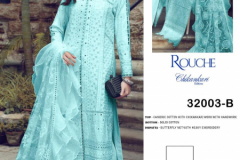 Saniya Trendz Rouche 32003 A-E Chikankari Edition Pakisthani Suits Design A-32003 to E-32003 1