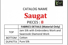 Saugat Vol 1 Kessi Fabric 5471 to 5478 Series 1