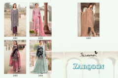 Serene Pakisthani Suits Zarqoon Fox Georgette Design 1001 to 1005